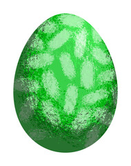 Colourful textured vector Easter egg with stipple effect. EPS 10.