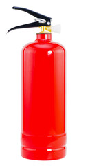 fire extinguisher isolated on white background with clipping path