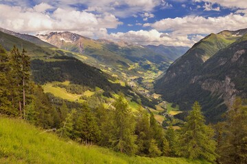 View from Grossglockner high alpine road, Heiligenblut, Carinthia, Austria, 9. 7. 2020