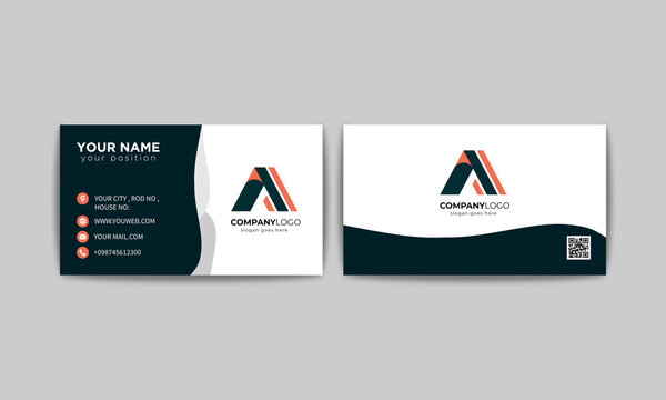 simple business card design template.