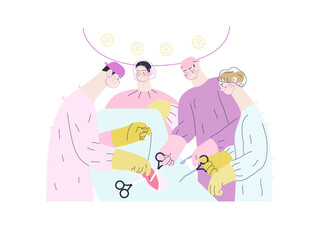 Medical reports application -medical insurance illustration -modern flat vector concept digital illustration -patient and a doctor using the medical application with reports and test results, metaphor