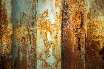 Grunge rusted metal texture. Rusty corrosion and oxidized background. Worn metallic iron rusty metal background