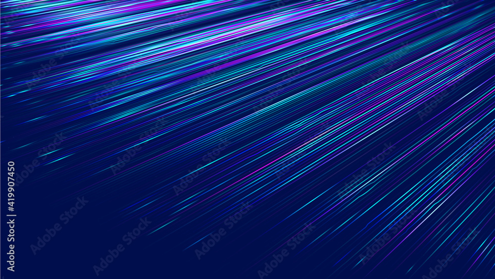 Poster light speed move vector background. dynamic motion trail. speed trail movement. furious motion minim