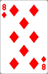 トランプ　数字札　数　シンプル