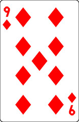 トランプ　数字札　数　シンプル