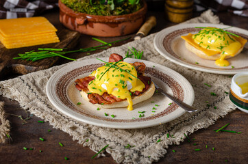 Delicious eggs benedict