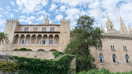 Fototapeta premium Almudaina Palace building in Palma de Mallorca 