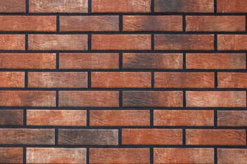 The texture of a brick wall. red brick background.