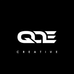 QDE Letter Initial Logo Design Template Vector Illustration