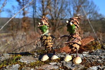 Forest figures use protection against virus infection