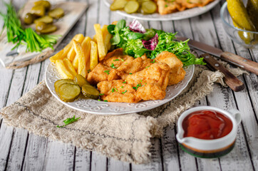 Delicious original schnitzel
