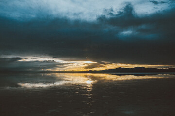 reflejo del atardecer 