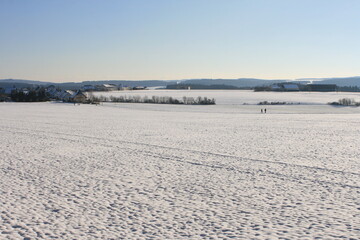 Spazierg&auml;nger im Winter.