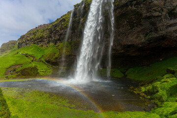 Obraz premium Seljalandsfoss waterfall in southern Iceland