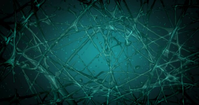 Green Biological Loop Background.