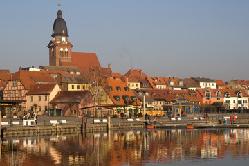 Naklejka premium Waren, Small Town On The Müritz, Germany Europe