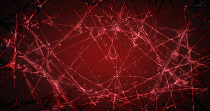 Red Biological Loop Background.