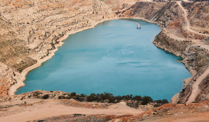 the opened blue heart of the earth