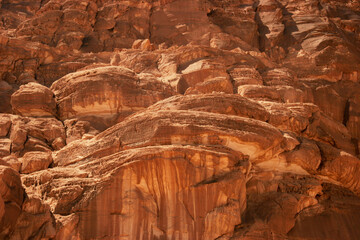 Rock wall in the Sinai desert (Egypt)