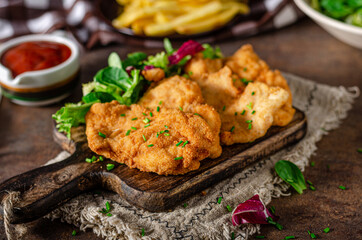 Delicious original schnitzel