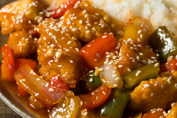 Homemade Chinese Sweet and Sour Chicken