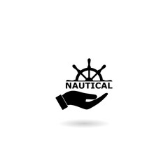 Simple Nautical Logo with shadow