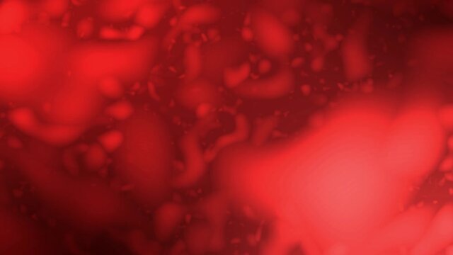 Blood particles movement video clip in high resolution.