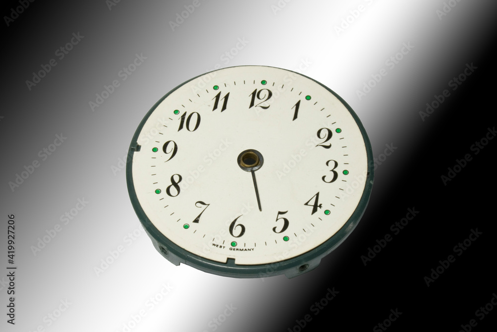 Wall mural clock