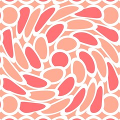 Simple pattern. Circle pattern. Seamless background. Fish scale pattern. Abstract geometric background in a marine theme. © Sudakarn