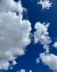 blue sky with white clouds
