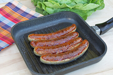 Sausages In The Pan