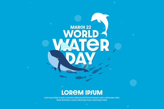 World Water Day Creative Poster or Banner Designs, Vector