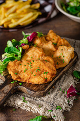 Delicious original schnitzel
