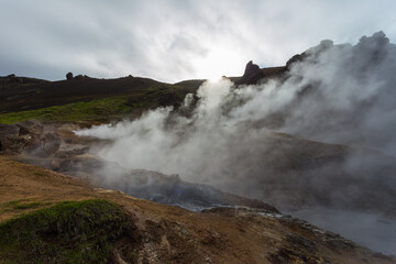 Reykjadalur hot spring hike, Iceland