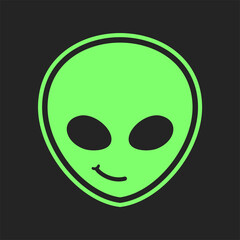 Alien face symbol