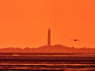 Fototapeta premium Sonenuntergang an der Nordsee