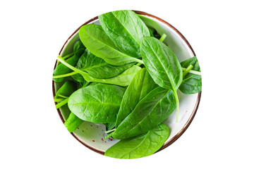 fresh spinach leaves healthy green food on the table cooking meal snack top copy space food background rustic image vegan or vegetar