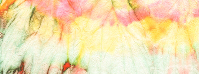  Retro Tie Dye Wash. Dyed Batik Paint Background.