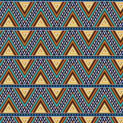 Geometric seamless pattern on the African theme