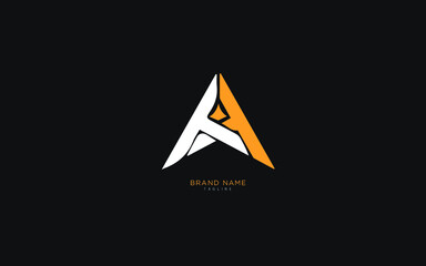 Alphabet letter Initial A, AA logo premium business typeface, minimal, innovative concept, creative, symbol, company, sign, Monogram, vector, startup, template graphic design.