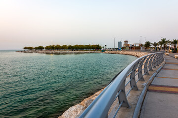 Morning view at Khobar seaside Saudi Arabia.