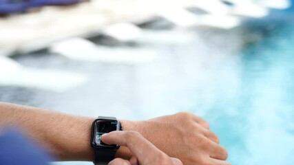 Apple Watch monitoring Heart Rate : Bali Indonesia 15 March 2021