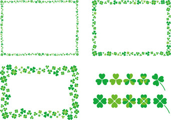 クローバーのイラスト背景素材