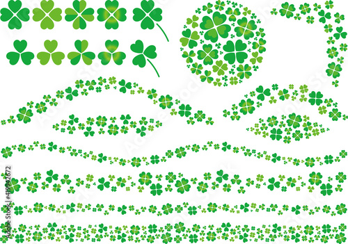 クローバーのイラスト素材集 Decoration Wall Mural Decorati 四郎丸