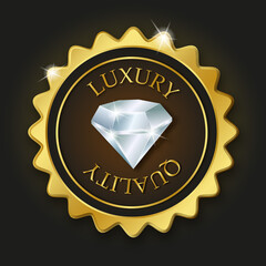 Luxury quality label or badge 