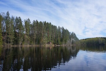 An early summer day at a lake, located in Jämsä, Finland