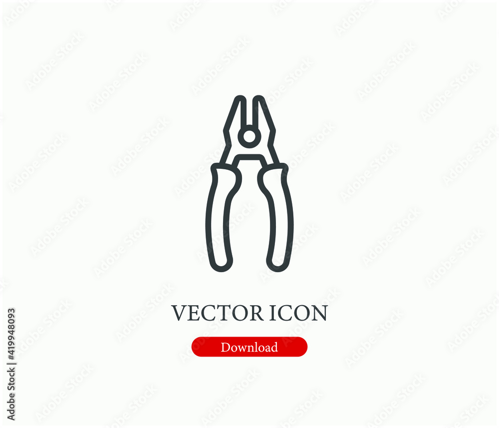 Poster stripper vector icon. editable stroke. linear style sign for use on web design and mobile apps, logo