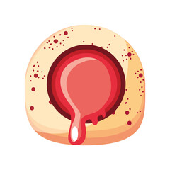 biscuit melted caramel