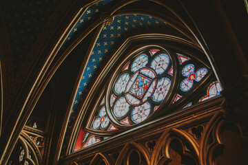 stained glass window in church