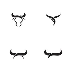Obraz na płótnie Canvas Bull horn logo and symbols template icons app